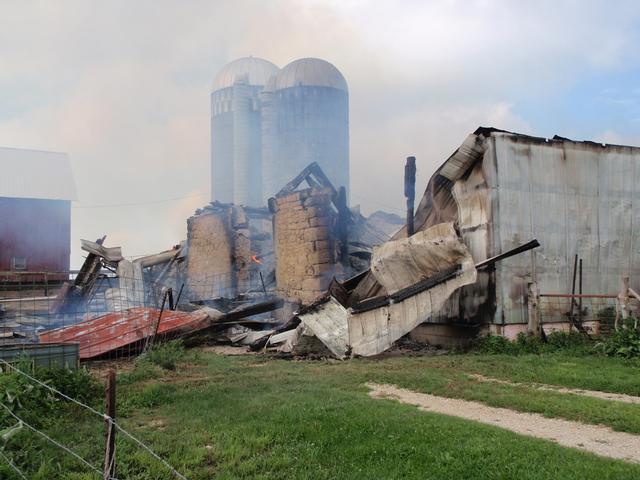 Barn fire, 07.31.2010, Connolly farm